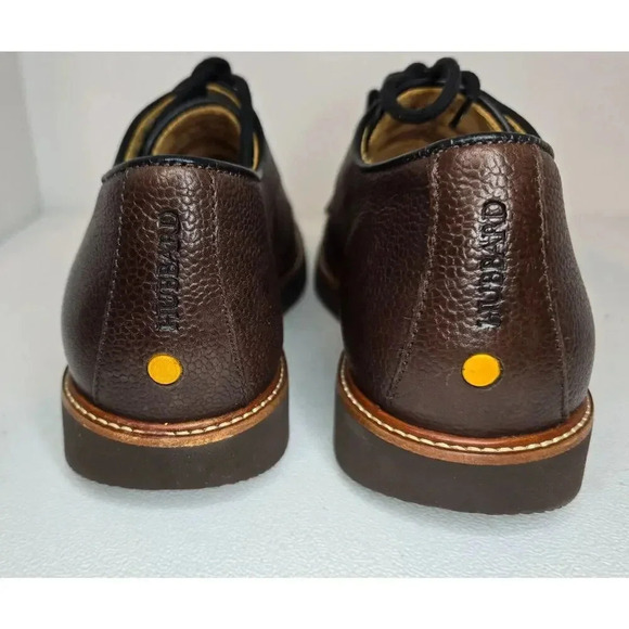 Samuel Hubbard Men's Highlander Oxford Shoes BROWN Pebble Grain Leather 9 W US - Picture 6 of 10